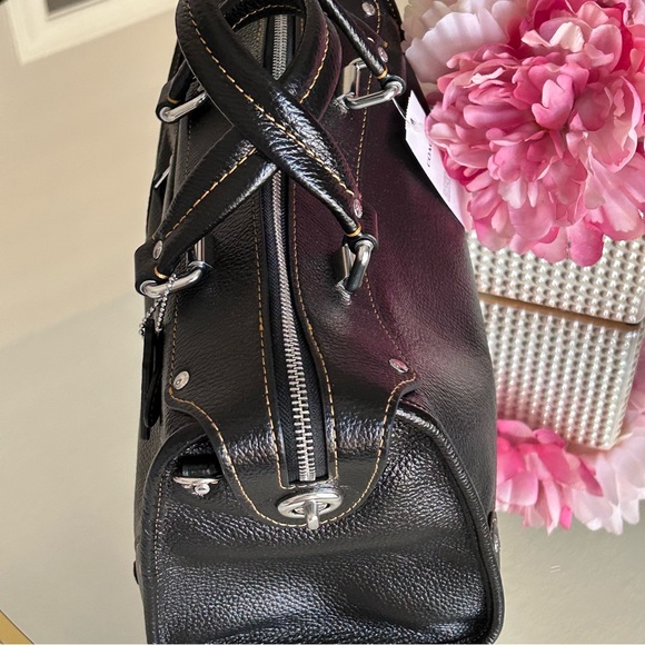 Coach Black Leather Millie Satchel NWT - Picture 15 of 16